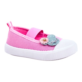 Le Scarpe Tênis infantil de velcro rosa Estienne 3