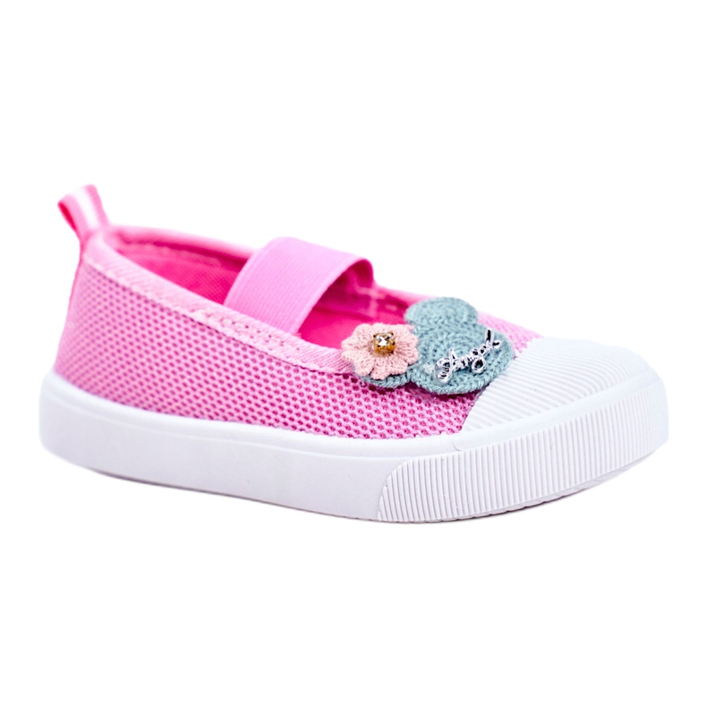 Le Scarpe Tênis infantil de velcro rosa Estienne 3