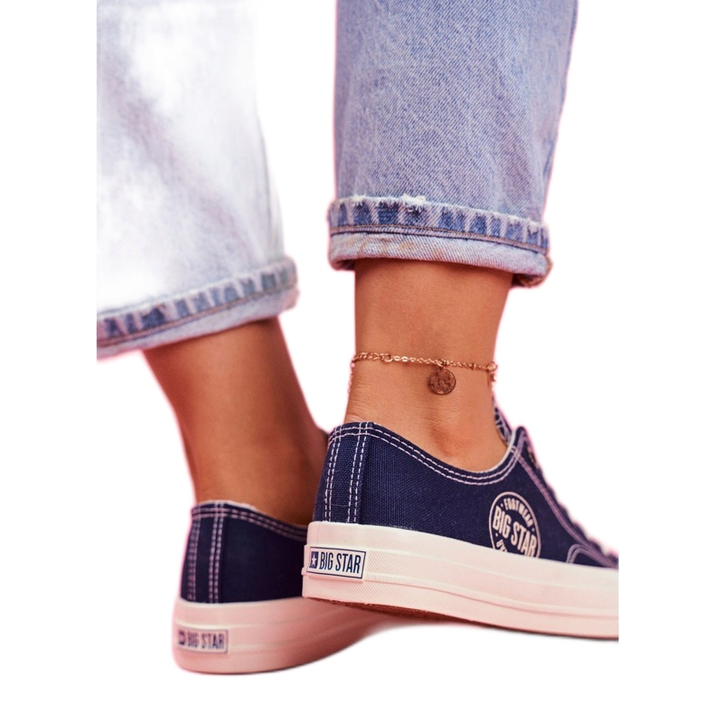 Tênis feminino Big Star azul marinho FF274125 multicolorido 2