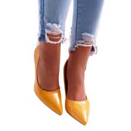 SEA Yanna amarelo salto alto feminino 1