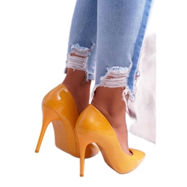 SEA Yanna amarelo salto alto feminino 2