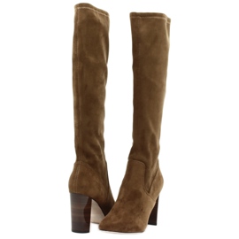 Botas femininas Caprice 25501-25 trecho conhaque multicolorido 3