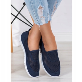 Bona Slipons Openwork azul 1 Bona Slipons Openwork azul 1