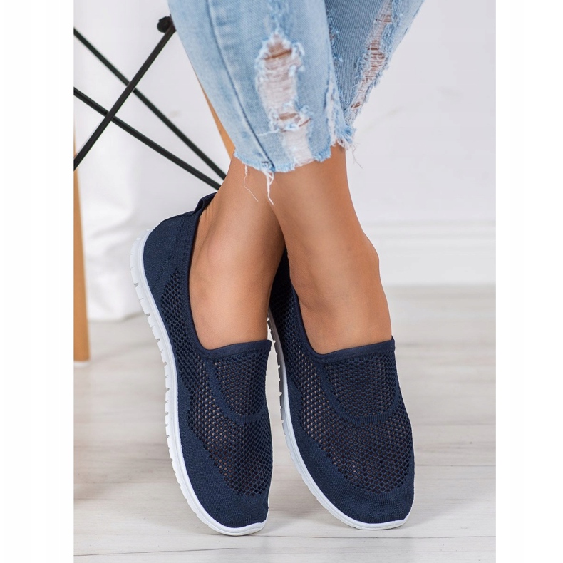 Bona Slipons Openwork azul 1 Bona Slipons Openwork azul 1