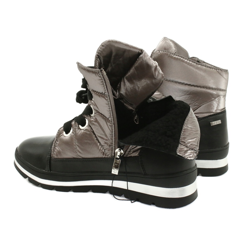 Botas de neve marrons, membrana Caprice 26212 castanho preto 4