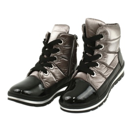 Botas de neve marrons, membrana Caprice 26212 marrom preto 2