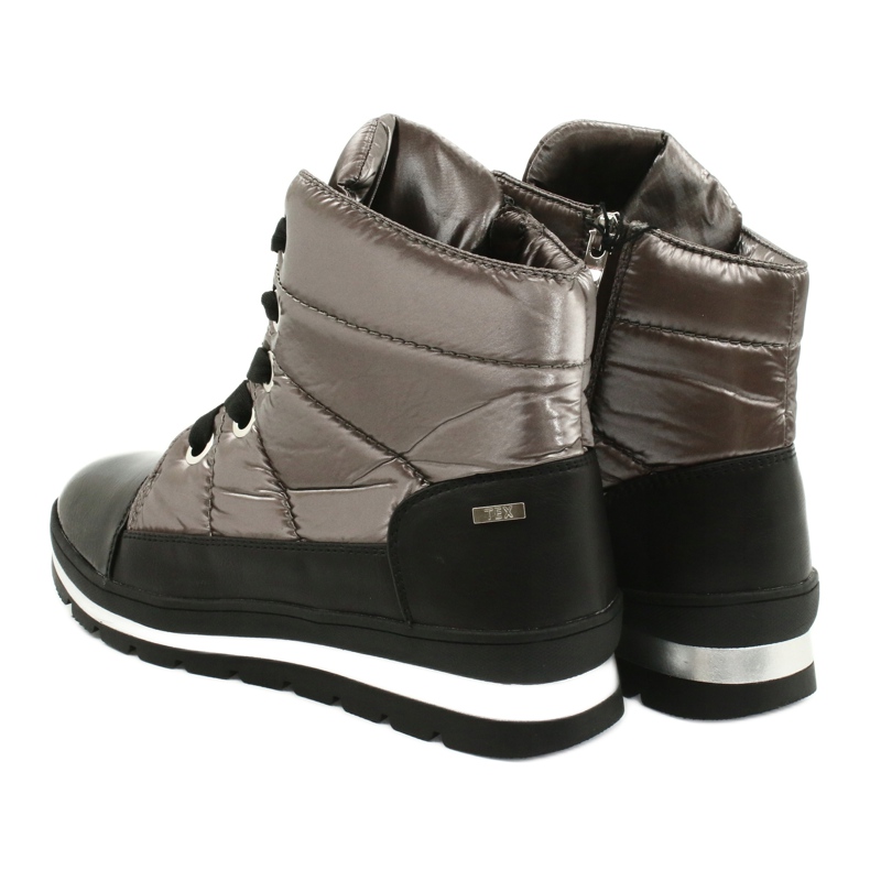 Botas de neve marrons, membrana Caprice 26212 castanho preto 3