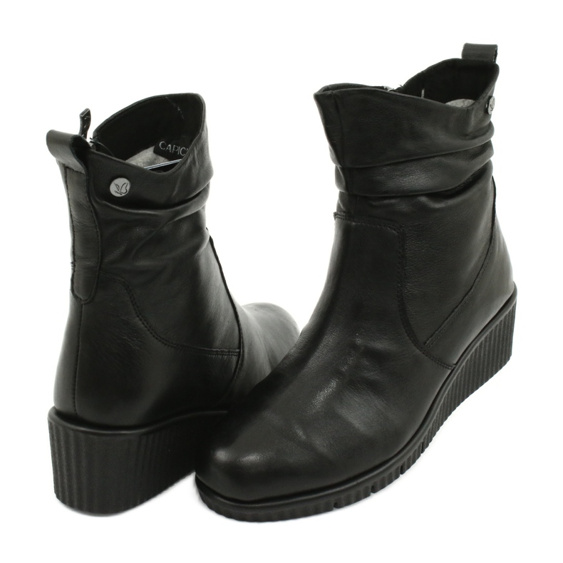 Caprice Botas de cunha Walking On Air preto 3