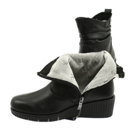 Caprice Botas de cunha Walking On Air preto 4