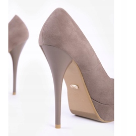 Salto alto camurça cáqui S3477-4 multicolorido verde 2