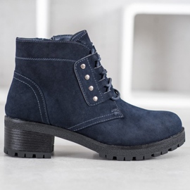 J. Star Botas amarradas em um poste azul marinho azul 2