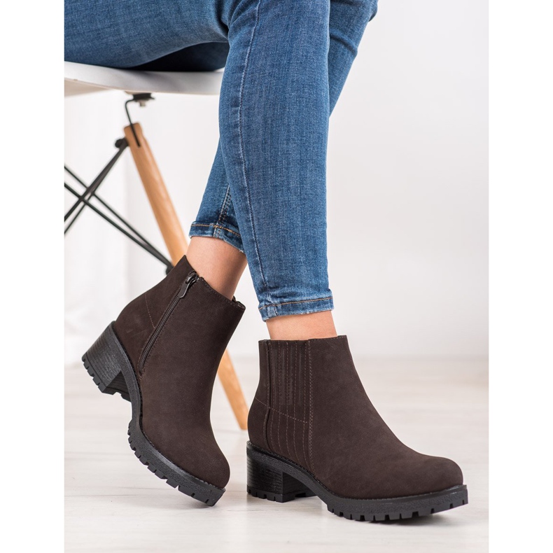 J. Star Botas clássicas marrons marrom 2