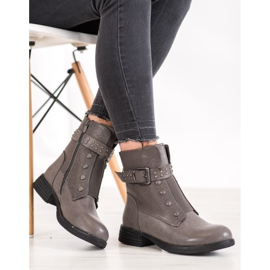 J. Star Botas cinza com elástico 1