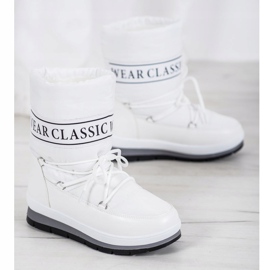 GOLL Use botas de neve clássicas branco 1