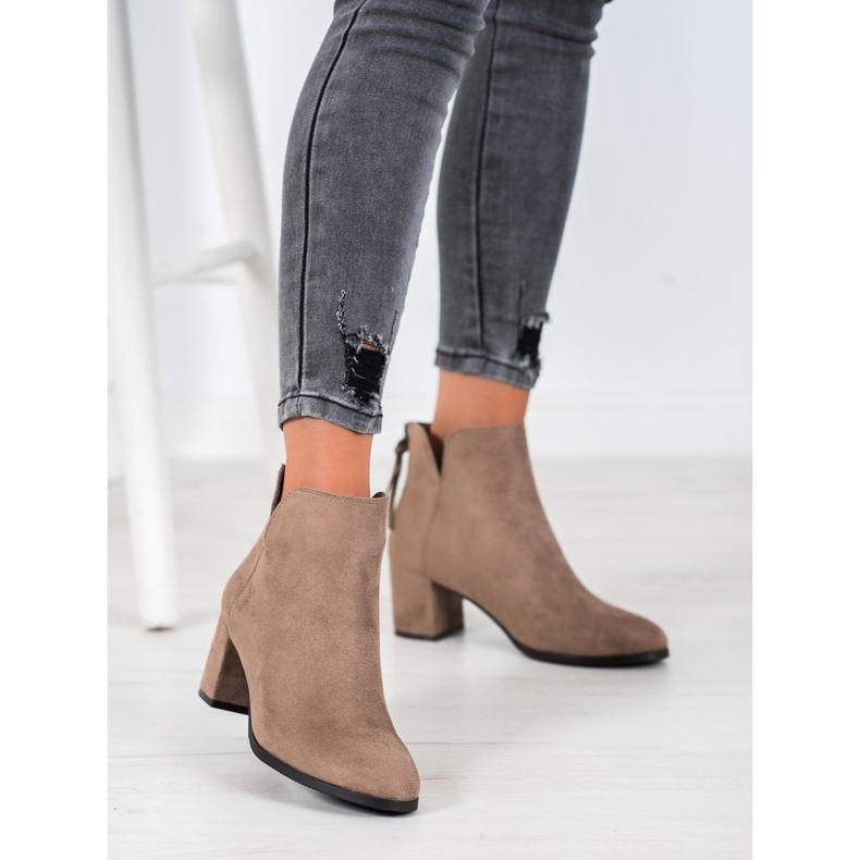 Botas Zipper VINCEZA marrom 2