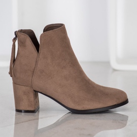 Botas Zipper VINCEZA marrom 1