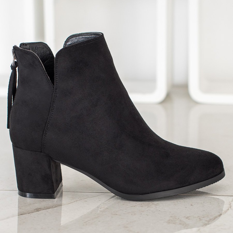 Botas Zipper VINCEZA preto 2