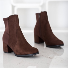 J. Star Botas marrom escuro castanho 1