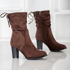 J. Star Botas altas marrons escuras marrom 1