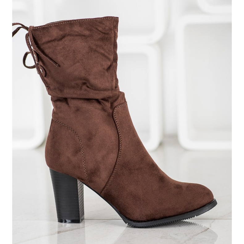 J. Star Botas altas marrons escuras castanho 2