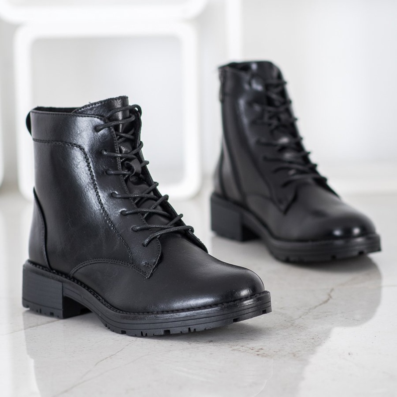 Elegant VINCEZA Trappers preto 1