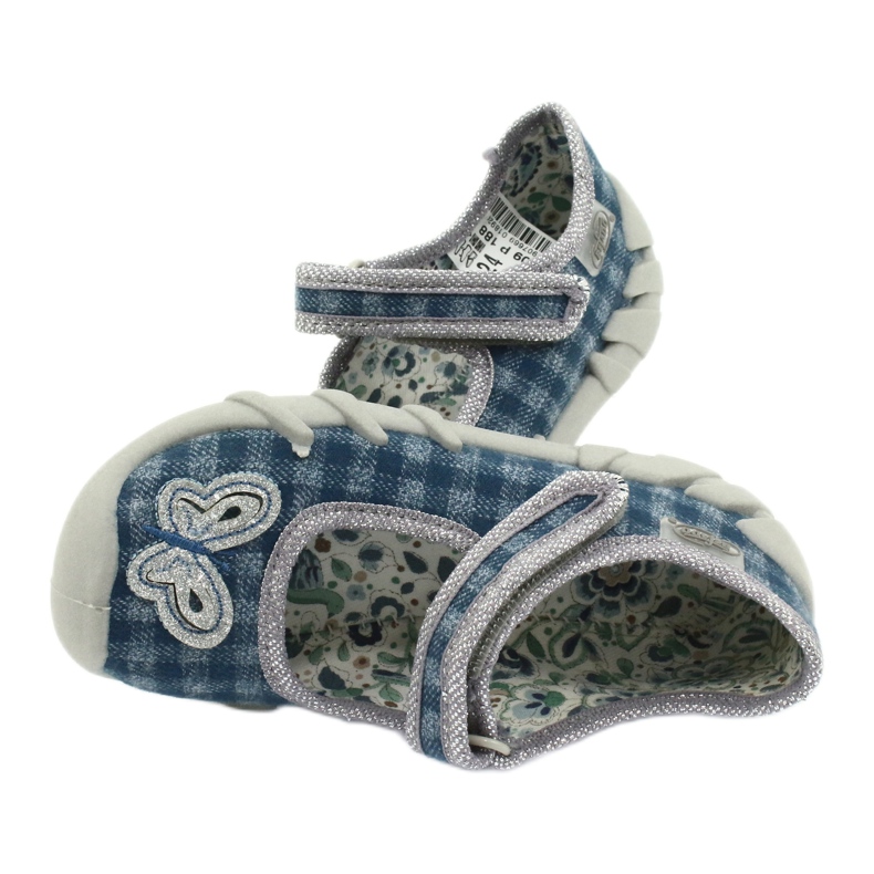 Calçados infantis Befado 109P188 azul cinza 5