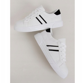 Tênis branco feminino CC-20 preto 1