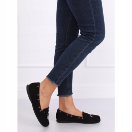 Mocassins femininos negros RQ-1 Preto 1