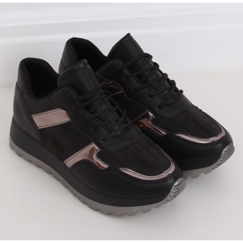 Sapatos esportivos femininos negros 2019-447 Preto 2