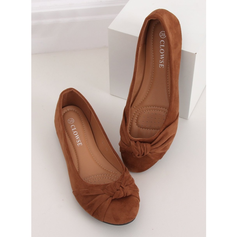 Camel 8F62 Camel feminino bailarinas marrom 1