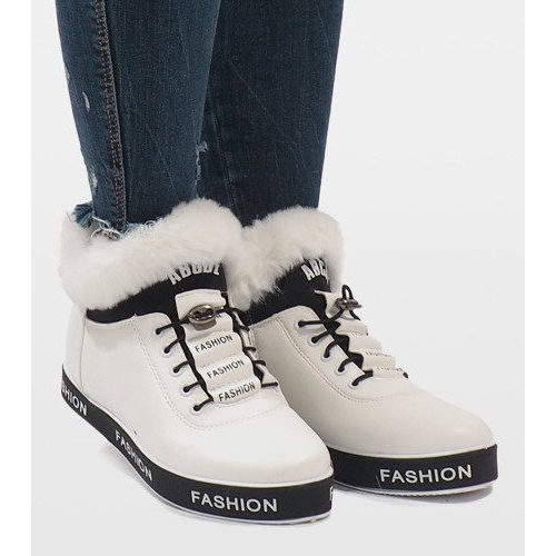 Botas de camurça de pele com isolamento branco NB252P-1 2 Botas de camurça de pele com isolamento branco NB252P-1 2