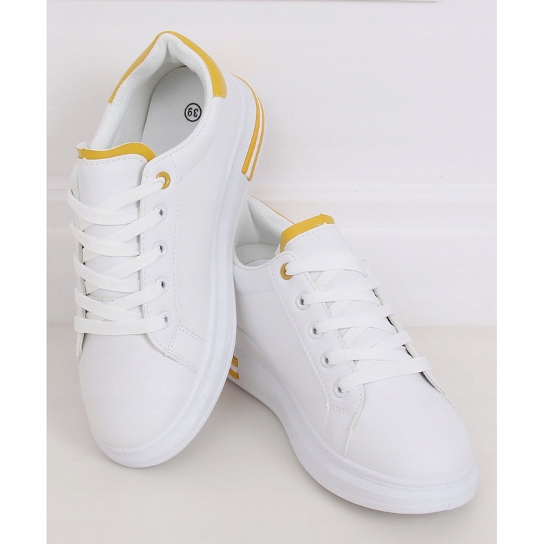 Tênis feminino branco LG20 BRANCO / AMARELO 1