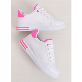 Tênis feminino branco LG20 WHITE / ROSE rosa 1