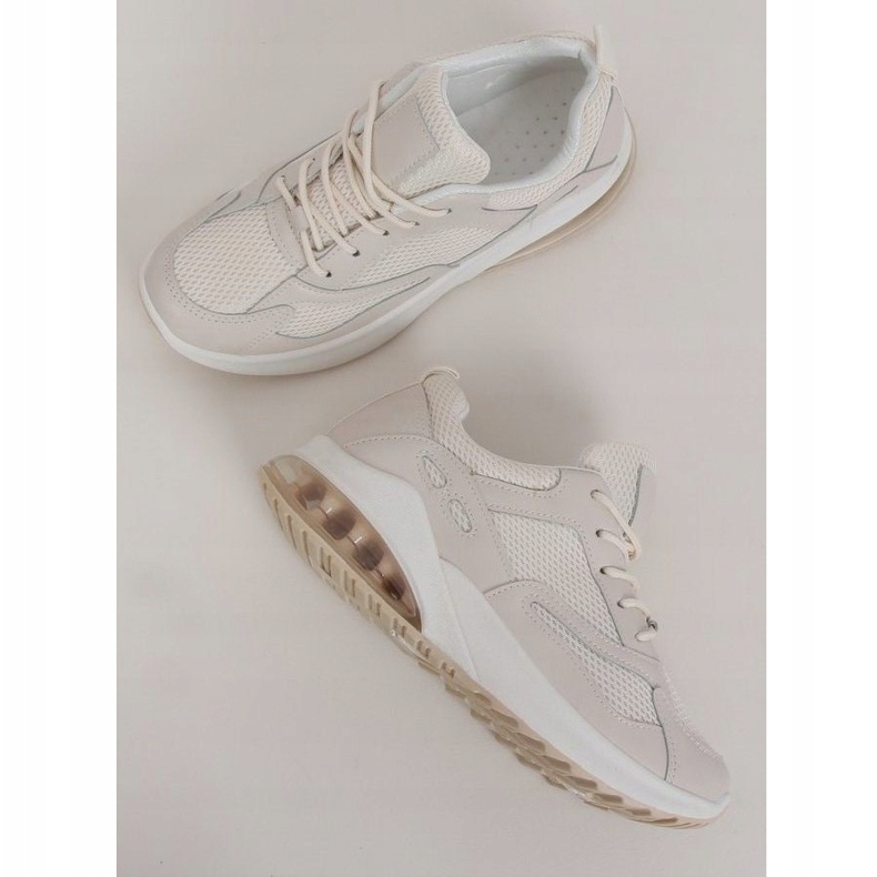 Calçados esportivos femininos bege 8271-SP Beige marrom 1