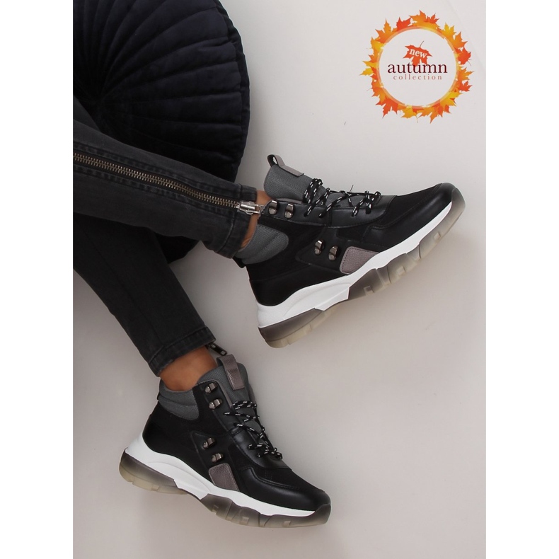 Botas de tornozelo pretas 2000-C03 pretas preto 1