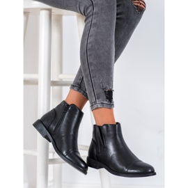 J. Star Botas elegantes de salto plano preto 2