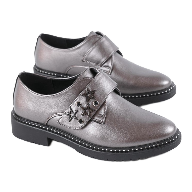 Sapatos femininos cinza C18-6391 1