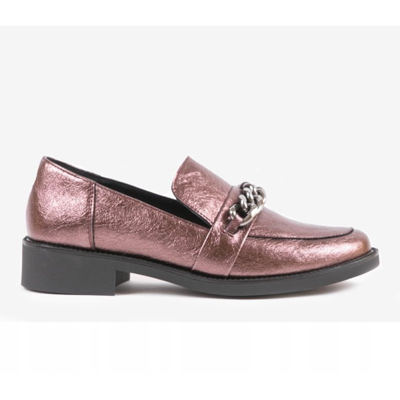 Sapatos femininos marrons slip-on C18-6292 multicolorido 1