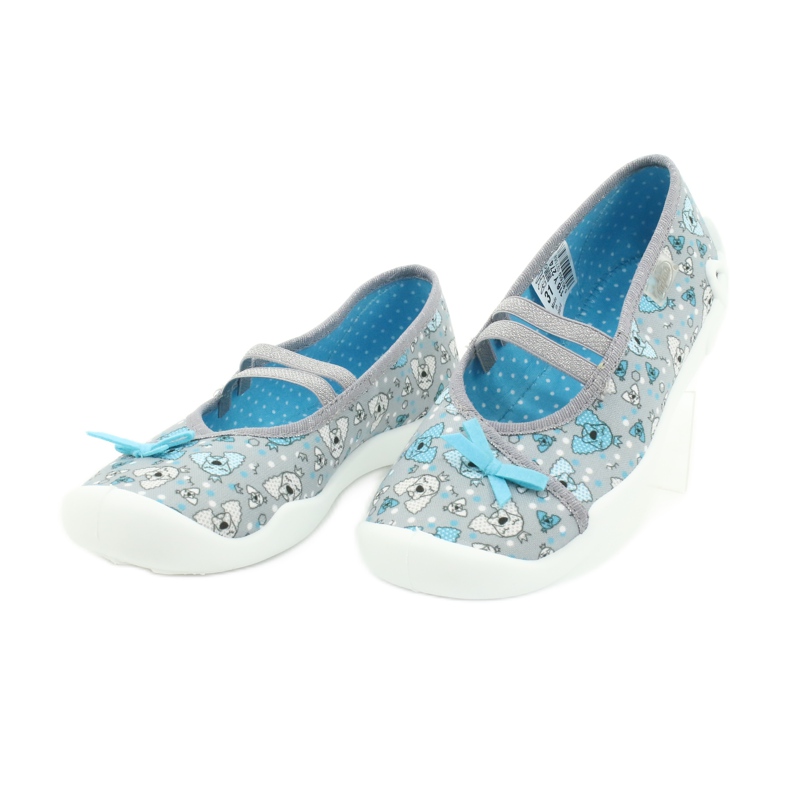 Calçados infantis Befado 116Y274 azul cinza 3