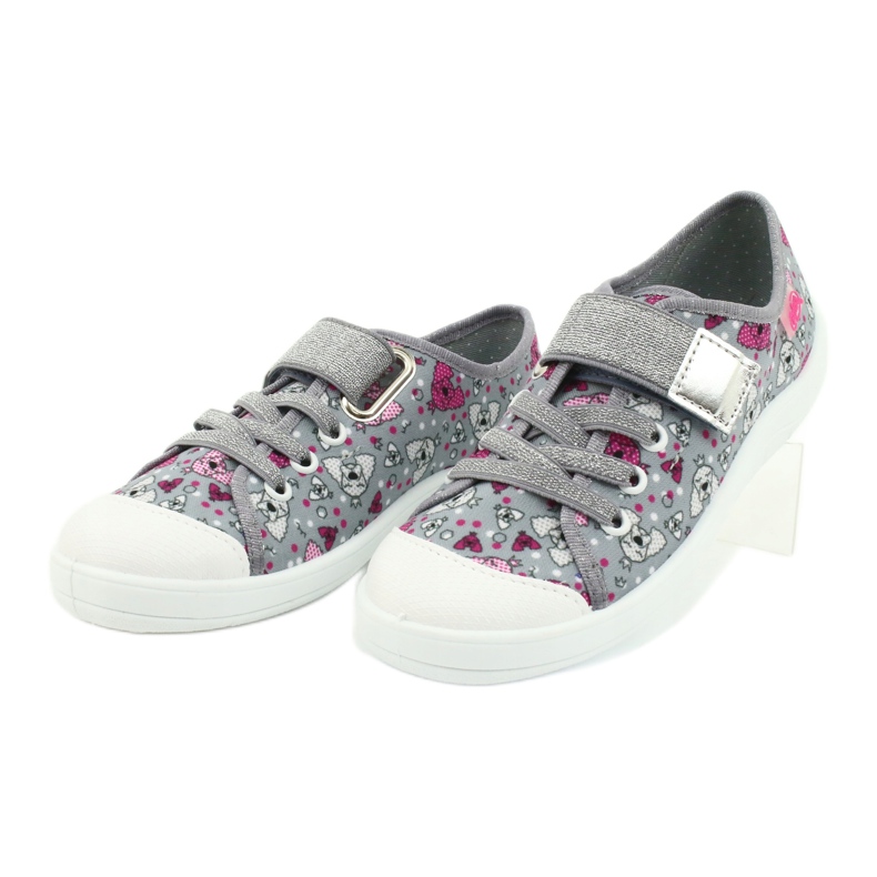 Calçados infantis Befado 251Y150 cinza multicolorido 3