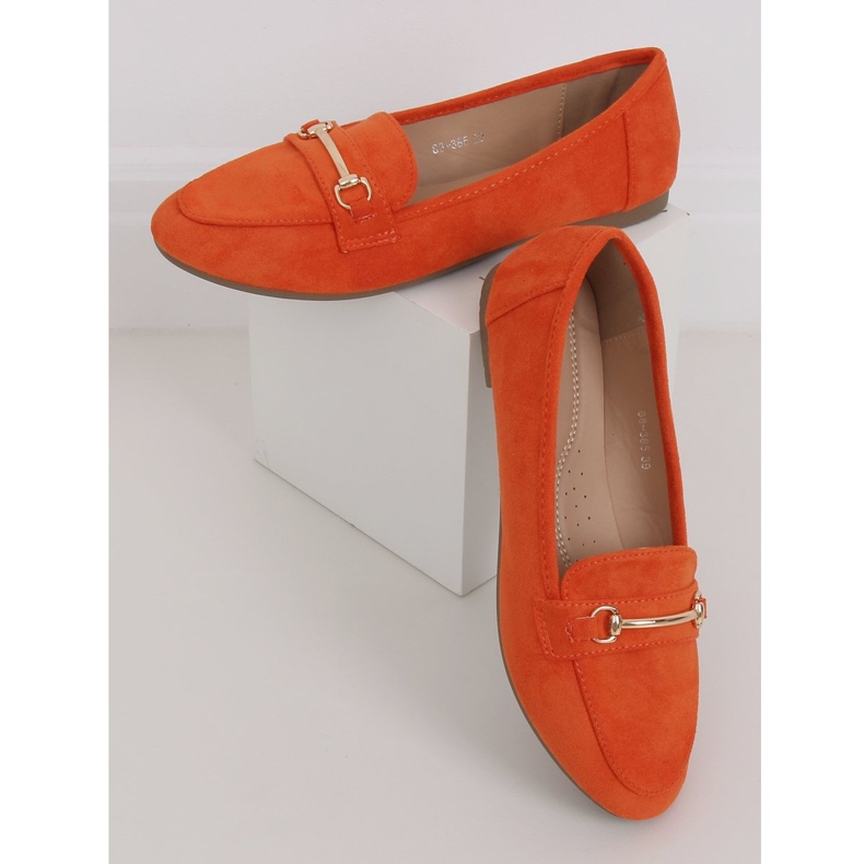 Mocassins femininos laranja 88-385 Orange 1