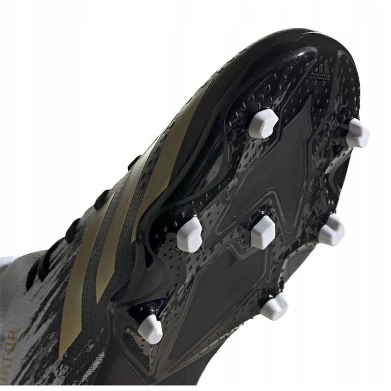 Chuteiras Adidas Predator 20.3 Fg Jr FW9215 cinza / prata, branco, preto, dourado branco 1