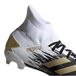 Chuteiras Adidas Predator 20.3 Fg Jr FW9215 cinza / prata, branco, preto, dourado branco 2