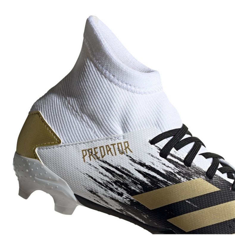 Chuteiras Adidas Predator 20.3 Fg Jr FW9215 cinza / prata, branco, preto, dourado branco 2