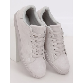 Tênis feminino cinza camurça cinza 6301 2