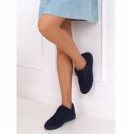 Tênis feminino camurça azul marinho 6301 2