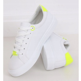 Tênis feminino branco B0-515 BRANCO / AMARELO 1