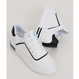 Tênis feminino branco 1239-Y preto 1