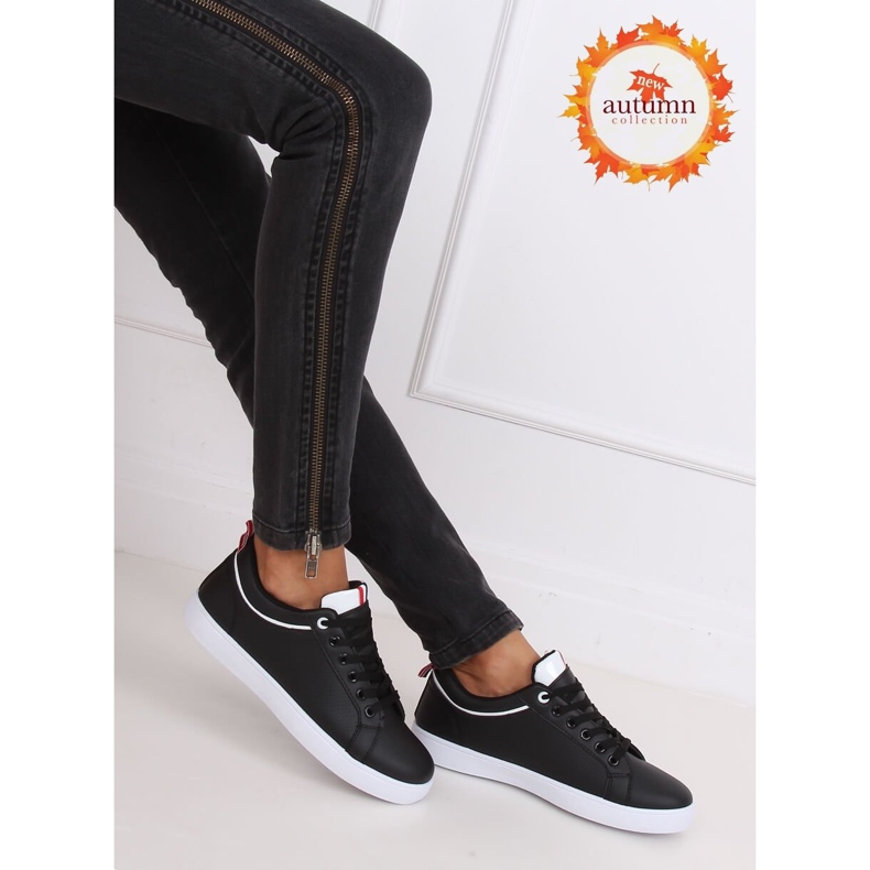 Tênis femininos negros B0-501 Preto 1