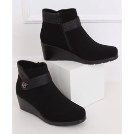 Botas pretas pretas cunha 025 pretas preto 2